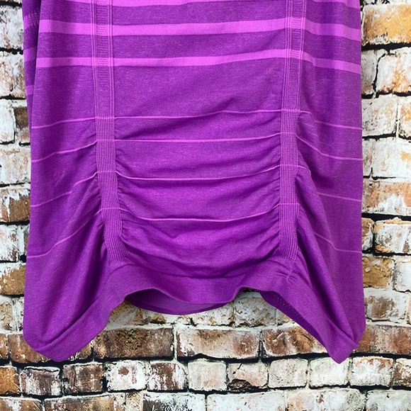 Athleta Purple Stripe Racerback Tank - Picture 3 of 7
